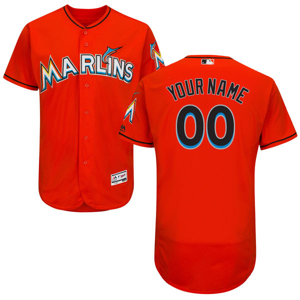 Men's Miami Marlins Flex Base Custom Jersey MLBC0029